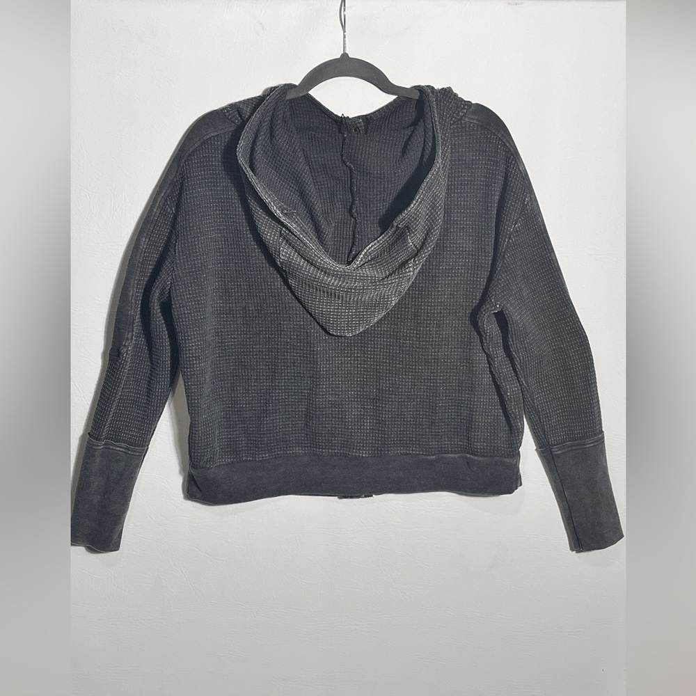 Hard Tail Forever Charcoal Waffle Knit Hoodie Large - Picture 4 of 12